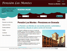 Tablet Screenshot of pensionlosmontes.com